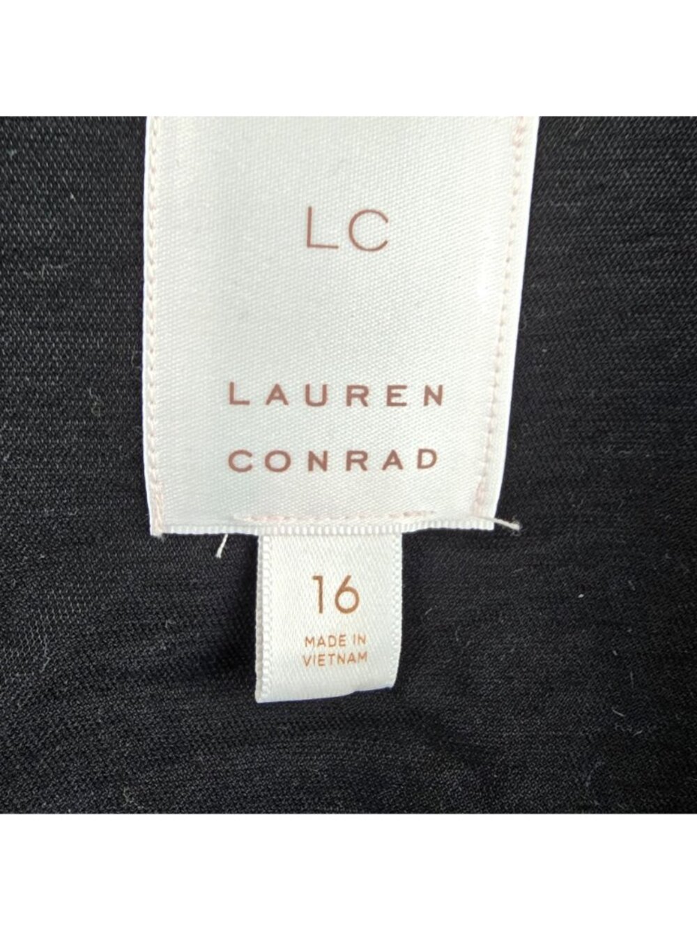 Lauren Conrad Womens Black Bell Sleeve Blazer Size 16 Rayon Blend - Picture 4 of 8